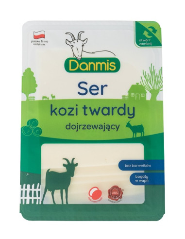 KOZI SER DOJRZEWAJĄCY PLASTRY 100 g - DANMIS