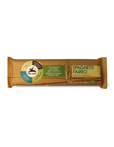 MAKARON (Z PŁASKURKI) SPAGHETTI BIO 500 g - ALCE NERO