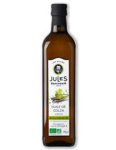 OLEJ RZEPAKOWY TŁOCZONY NA ZIMNO OMEGA-3 BIO 750 ml - JULES BROCHENIN