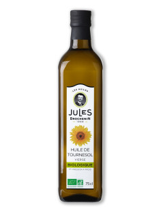 OLEJ SŁONECZNIKOWY TŁOCZONY NA ZIMNO BIO 750 ml - JULES BROCHENIN