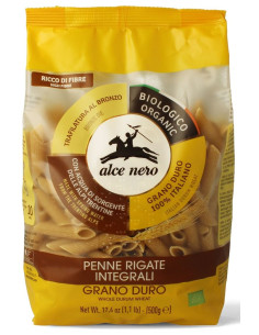 MAKARON (SEMOLINOWY RAZOWY) PENNE BIO 500 g - ALCE NERO
