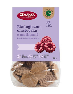 CIASTKA MALINOWE BEZGLUTENOWE BIO 100 g - ZEMANKA