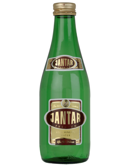 WODA ŹRÓDLANA ŚREDNIOZMINERALIZOWANA NIEGAZOWANA 330 ml (SZKŁO) - JANTAR