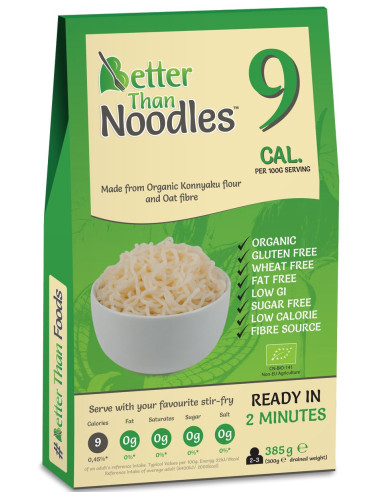 MAKARON (KONJAC) NOODLE BEZGLUTENOWY BIO 385 g (300 g) - BETTER THAN FOODS