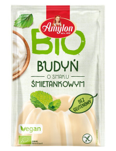 BUDYŃ O SMAKU ŚMIETANKOWYM BEZGLUTENOWY BIO 40 g - AMYLON