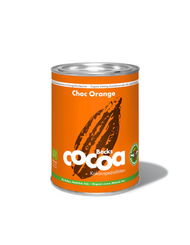 CZEKOLADA DO PICIA POMARAŃCZOWO - IMBIROWA BEZGLUTENOWA BIO 250 g - BECKS COCOA