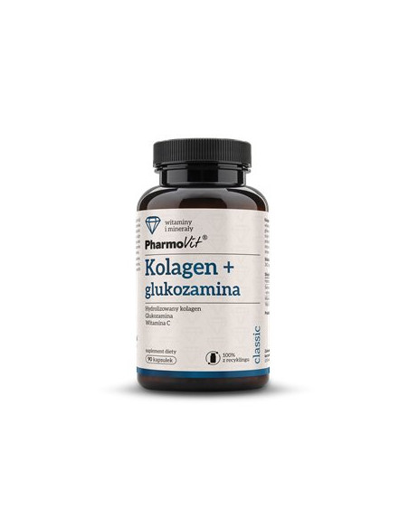 KOLAGEN + GLUKOZAMINA BEZGLUTENOWE 90 KAPSUŁEK - PHARMOVIT (CLASSIC)
