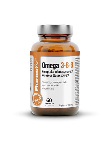 OMEGA 3-6-9 BEZGLUTENOWE 60 KAPSUŁEK - PHARMOVIT (CLEAN LABEL)