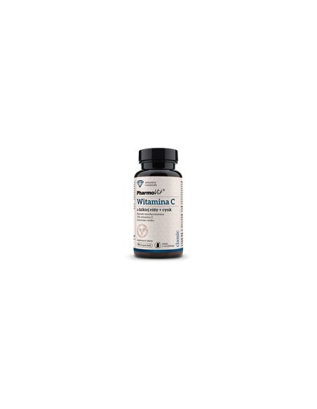 WITAMINA C Z DZIKIEJ RÓŻY + CYNK BEZGLUTENOWE 90 KAPSUŁEK - PHARMOVIT (CLASSIC)