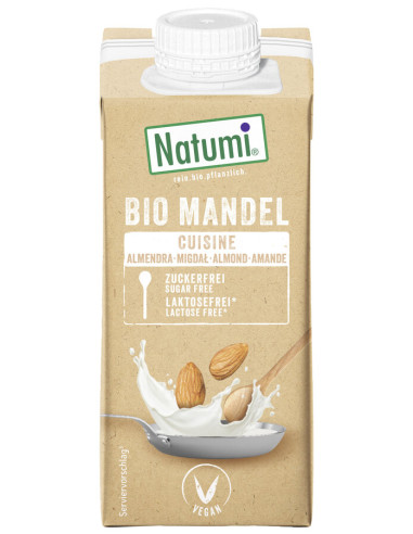 KREM MIGDAŁOWY DO GOTOWANIA I PIECZENIA BEZ CUKRU BIO 200 ml - NATUMI