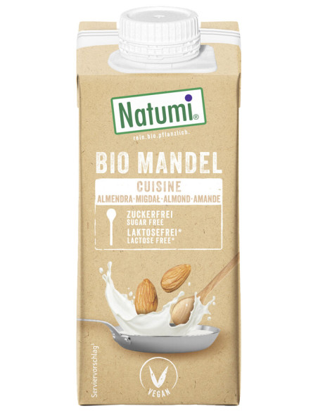 KREM MIGDAŁOWY DO GOTOWANIA I PIECZENIA BEZ CUKRU BIO 200 ml - NATUMI