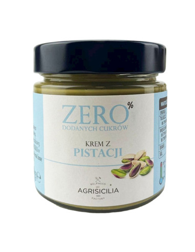 KREM PISTACJOWY BEZ DODATKU CUKRÓW 200 g - AGRISICILIA