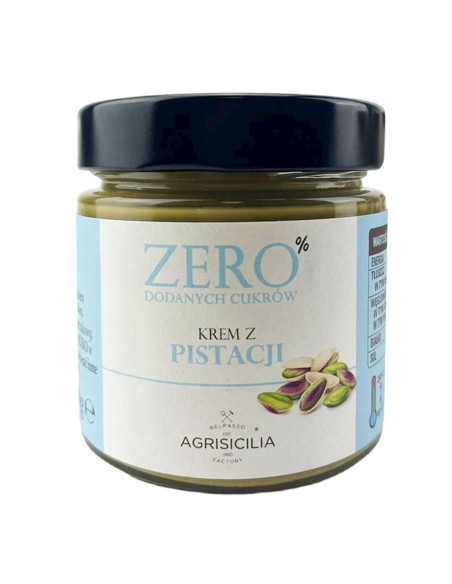 KREM PISTACJOWY BEZ DODATKU CUKRÓW 200 g - AGRISICILIA