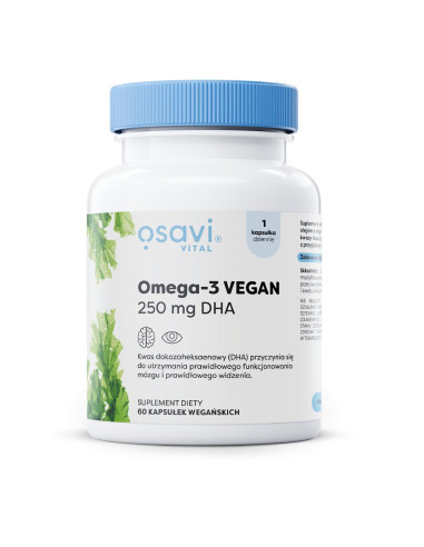 OMEGA-3 VEGAN BEZGLUTENOWA 60 KAPSUŁEK - OSAVI