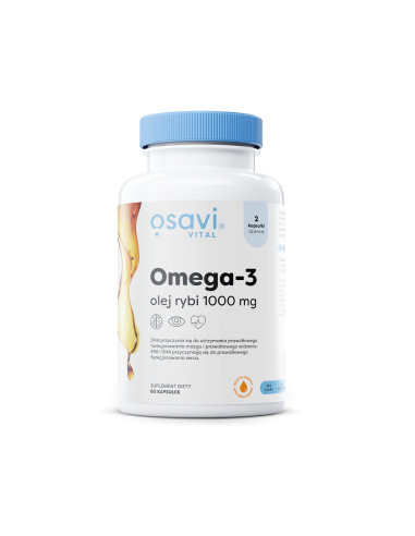 OMEGA-3 BEZGLUTENOWA 60 KAPSUŁEK - OSAVI