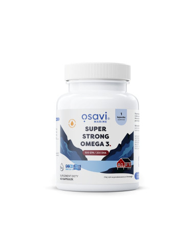 OMEGA-3 SUPER STRONG BEZGLUTENOWA 60 KAPSUŁEK - OSAVI
