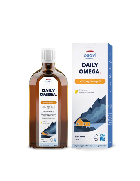 OMEGA-3 (1600 mg) O SMAKU CYTRYNOWYM 250 ml - OSAVI