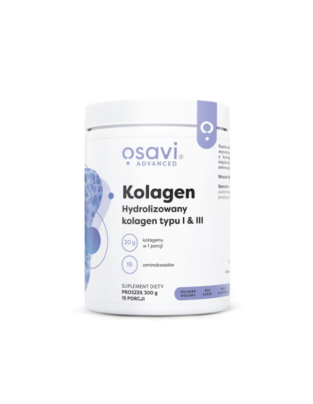 KOLAGEN HYDROLIZOWANY W PROSZKU BEZGLUTENOWY 300 g - OSAVI