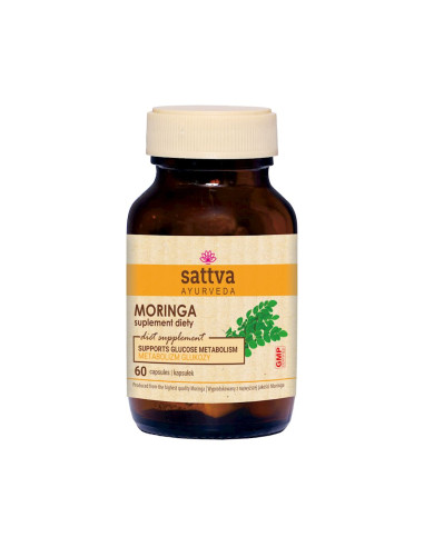 MORINGA EKSTRAKT (450 mg) 60 KAPSUŁEK - SATTVA (FOODS)