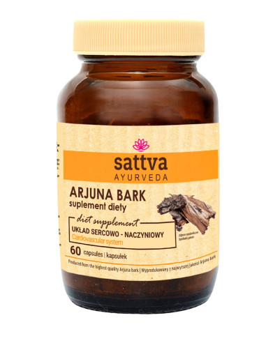ARJUNA BARK EKSTRAKT (450 mg) 60 KAPSUŁEK - SATTVA (FOODS)