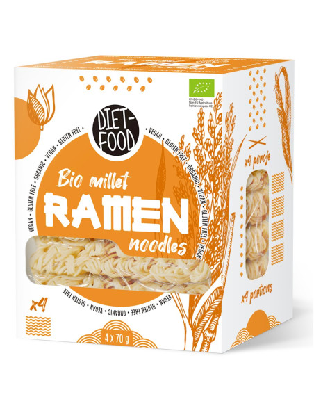 MAKARON (JAGLANY) RAMEN BEZGLUTENOWY BIO 280 g - DIET-FOOD