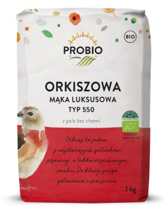 MĄKA ORKISZOWA LUKSUSOWA TYP 550 BIO 1 kg - PROBIO