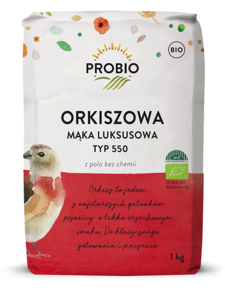 MĄKA ORKISZOWA LUKSUSOWA TYP 550 BIO 1 kg - PROBIO