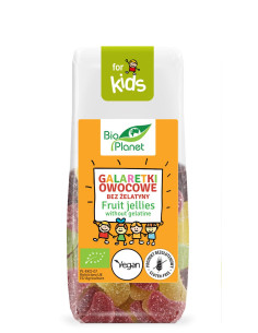 GALARETKI OWOCOWE BEZ ŻELATYNY BEZGLUTENOWE BIO 100 g - BIO PLANET FOR KIDS