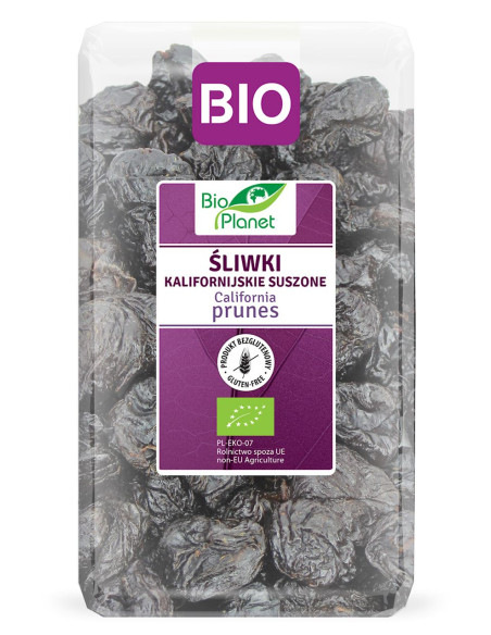 ŚLIWKI KALIFORNIJSKIE SUSZONE BEZGLUTENOWE BIO 1 kg - BIO PLANET