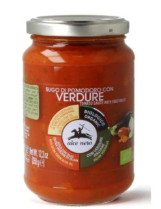 SOS POMIDOROWY Z WARZYWAMI (VERDURE) BIO 350 g - ALCE NERO