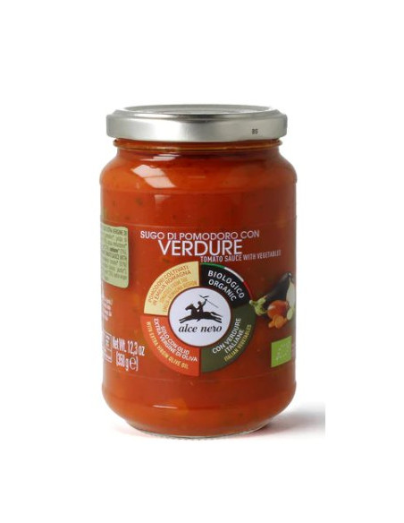 SOS POMIDOROWY Z WARZYWAMI (VERDURE) BIO 350 g - ALCE NERO
