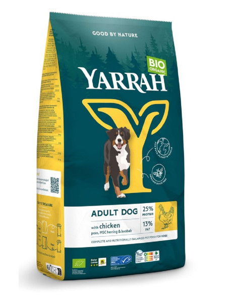 (DLA PSA DOROSŁEGO) KARMA Z KURCZAKIEM BIO 10 kg - YARRAH
