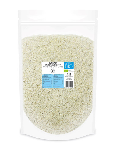 RYŻ BIAŁY DŁUGOZIARNISTY BEZGLUTENOWY BIO 5 kg - HORECA (BIO PLANET)