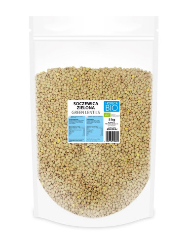 SOCZEWICA ZIELONA BIO 5 kg - HORECA (BIO PLANET)
