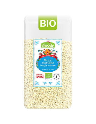 PŁATKI OWSIANE BEZGLUTENOWE BIO (POLSKA) 350 g - BIO RAJ