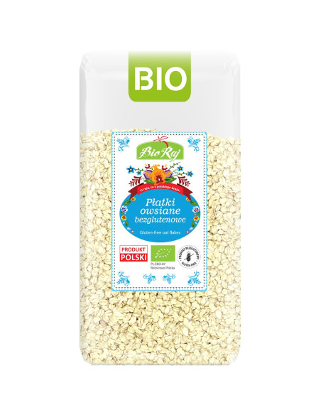 PŁATKI OWSIANE BEZGLUTENOWE BIO (POLSKA) 350 g - BIO RAJ