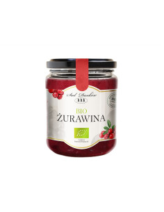 ŻURAWINA 80 % Z CUKREM TRZCINOWYM BIO 260 g - SAD DANKÓW