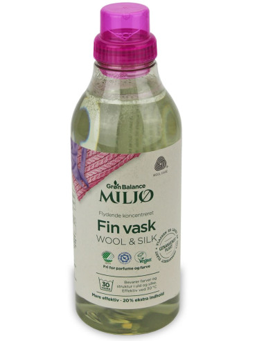 PŁYN DO PRANIA WEŁNIANYCH I JEDWABNYCH UBRAŃ (KONCENTRAT) ECO 900 ml (30 PRAŃ) - GRON BALANCE