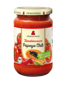 SOS POMIDOROWY PAPAYA - CHILI (PIKANTNY) BEZGLUTENOWY BIO 340 ml - ZWERGENWIESE