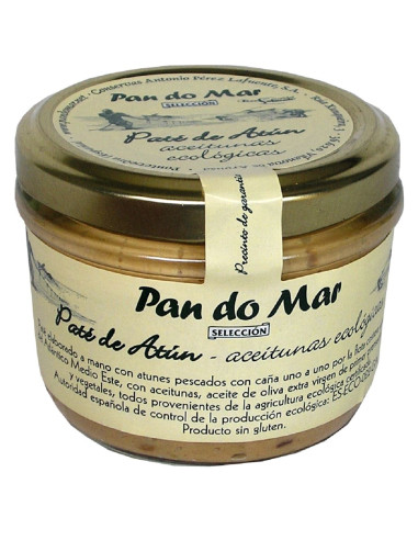 PASTA Z TUŃCZYKA I BIO OLIWKAMI BEZGLUTENOWA 125 g (SŁOIK) - PAN DO MAR
