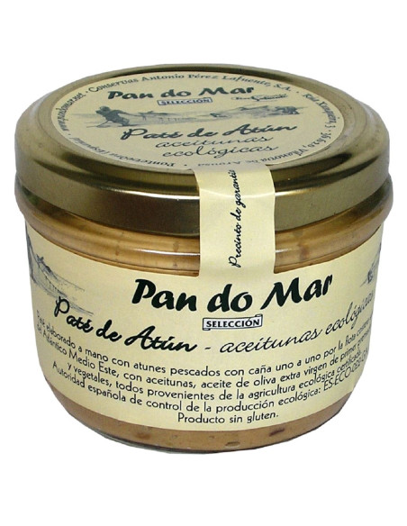 PASTA Z TUŃCZYKA I BIO OLIWKAMI BEZGLUTENOWA 125 g (SŁOIK) - PAN DO MAR