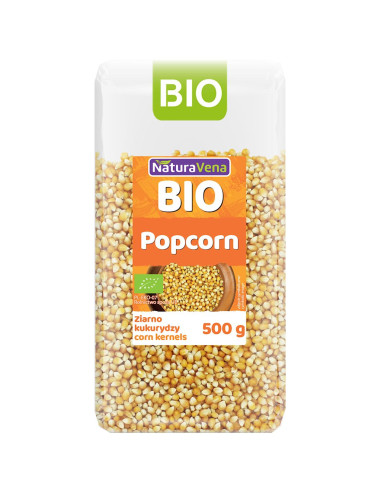 POPCORN (ZIARNO KUKURYDZY) BIO 500 g - NATURAVENA