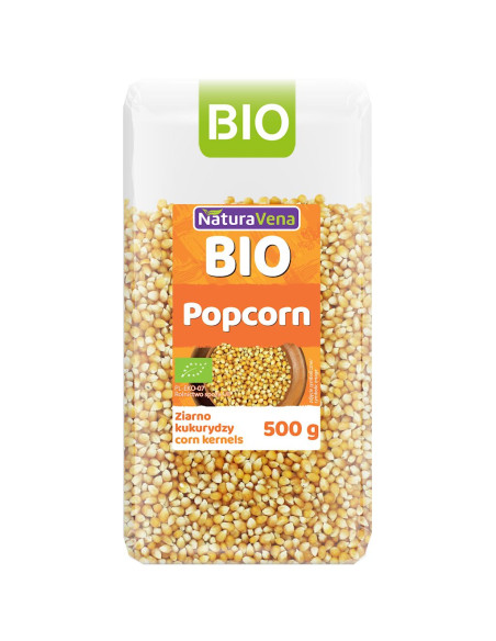 POPCORN (ZIARNO KUKURYDZY) BIO 500 g - NATURAVENA