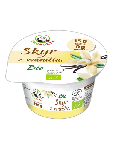 JOGURT TYPU SKYR PROTEINOWY Z WANILIĄ BIO 150 g - EKO ŁUKTA