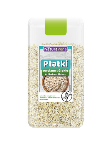 PŁATKI OWSIANE GÓRSKIE BEZGLUTENOWE 300 g - NATURAVENA