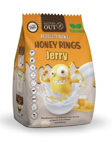 KÓŁKA ZBOŻOWE MIODOWE BEZGLUTENOWE 375 g - JERRY GLUTEN OUT