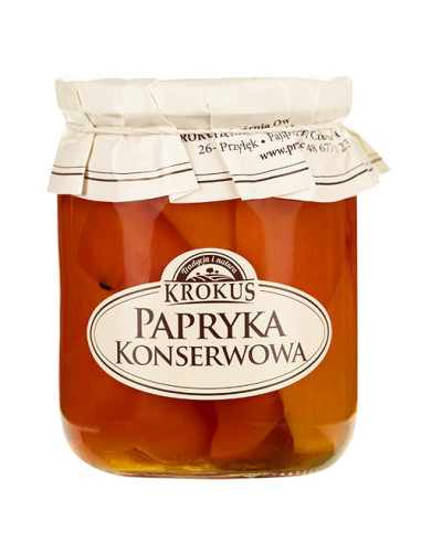 PAPRYKA KONSERWOWA BEZGLUTENOWA 480 g (230 g) - KROKUS