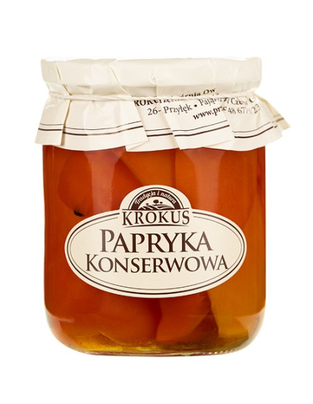 PAPRYKA KONSERWOWA BEZGLUTENOWA 480 g (230 g) - KROKUS