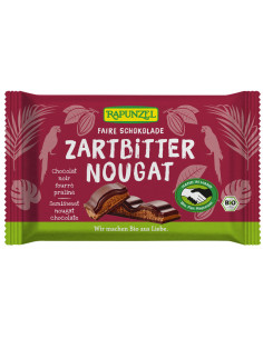 CZEKOLADA GORZKA Z NADZIENIEM NUGATOWYM BIO 100 g - RAPUNZEL