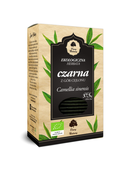 HERBATA CZARNA BIO (25 x 1,5 g) 37,5 g - DARY NATURY